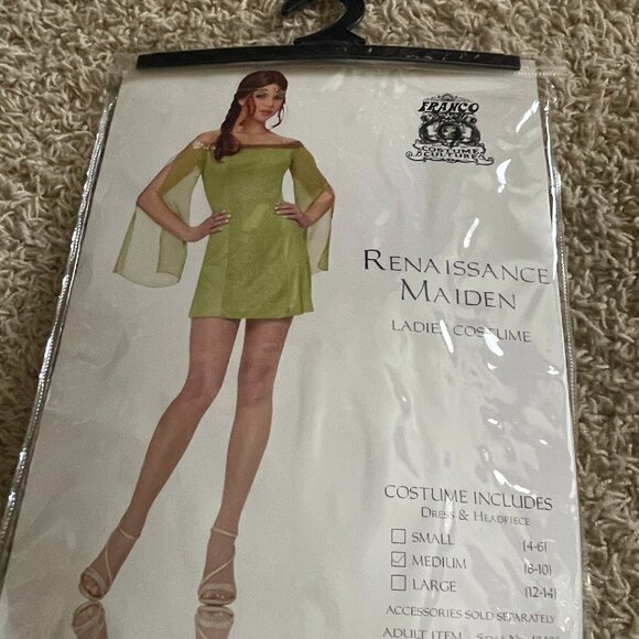 Renaisance Maiden Halloween Cosume - Picture 1 of 2